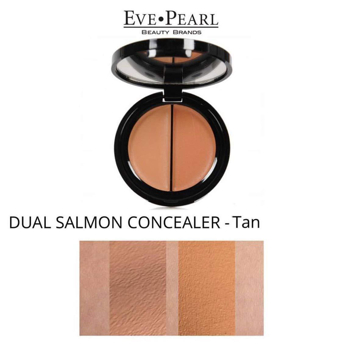 EVE PEARL EVE PEARL Dual Salmon Concealer Full Coverage Under Eye Concealer Smooth Skin Treatment Brighten Makeup Hydrate Skincare (Tan)