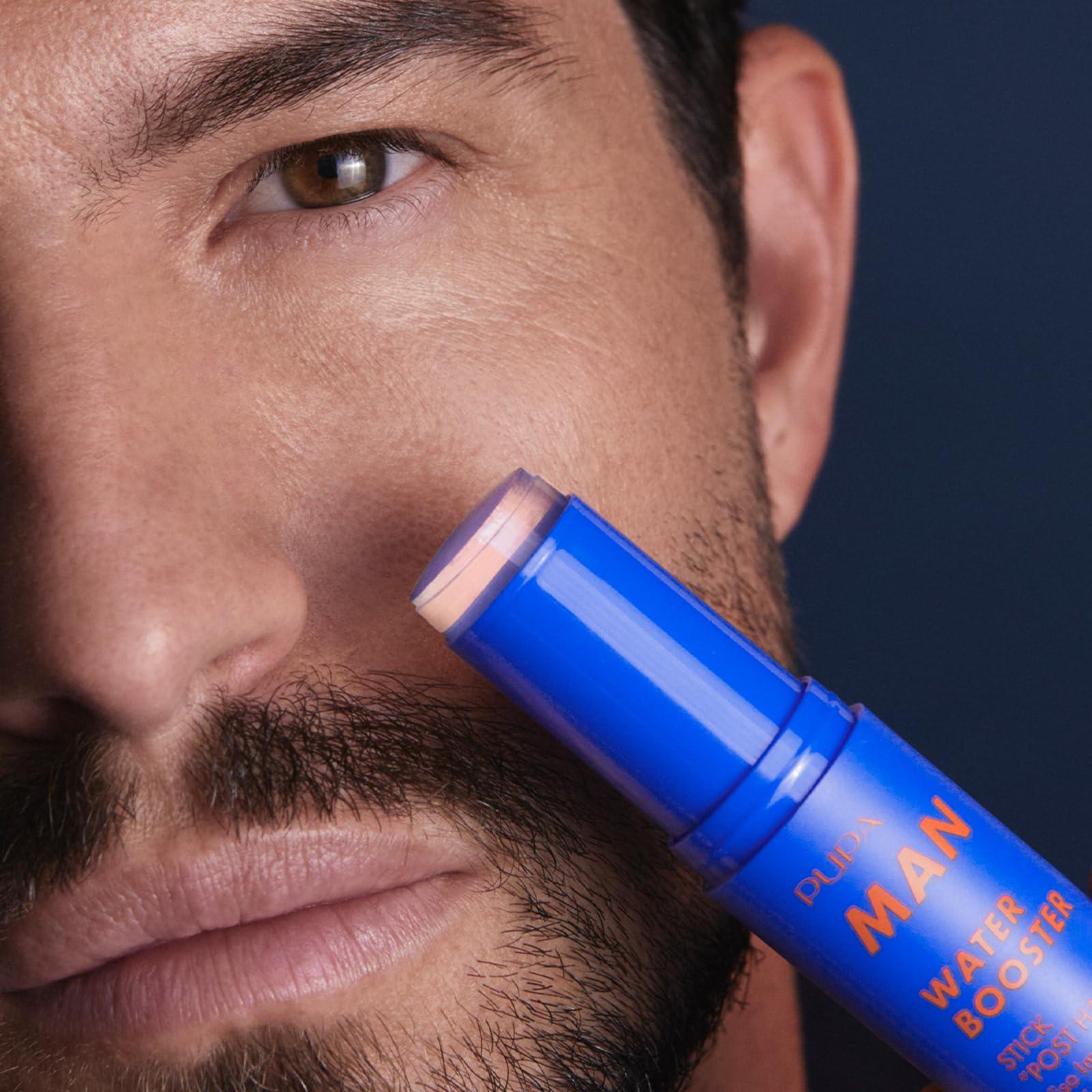 Pupa Pupa Milano Water Booster, 001, 0.45 oz - Post Hangover Stick- Enriched with Orange Blossom Water - Face Balm - Soothing Balm - Skincare for Men