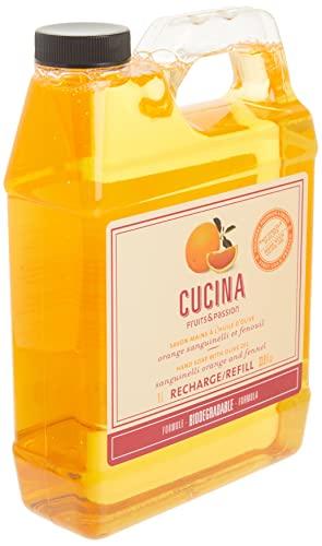 Fruits and Passion Fruits & Passion [Cucina] - Sangunelli Orange and Fennel Liquid Hand Soap Refill, Kitchen Hand Soap Refill, Vegan & Cruelty-Free, All Natural Moisturizing Hand Wash Refill (33.8 fl oz)
