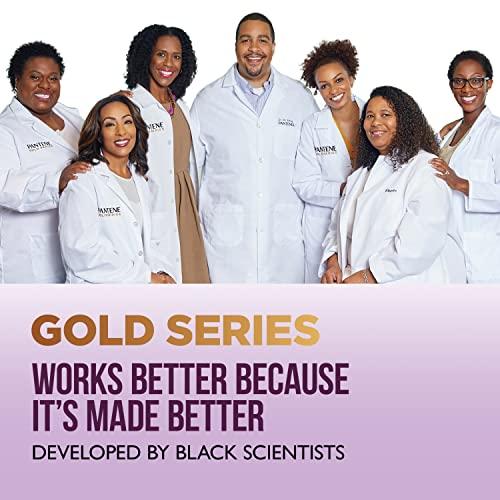 Pantene Pantene Gold Series New Lengths Root Stimulating Shampoo with Apricot Oil & Green Tea, for Natural, Textured, Curly, and Coily Hair, Sulfate-Free, Paraben Free, 8.5 Fl Oz