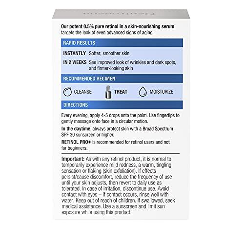 Neutrogena Neutrogena Anti-Aging Rapid Wrinkle Repair Retinol Regenerating Cream, 0.5 Oz Mini, & Neutrogena Anti-Aging Rapid Wrinkle Repair Retinol Pro+ 0.5% Power Serum, Travel Size 1 Fl. Oz