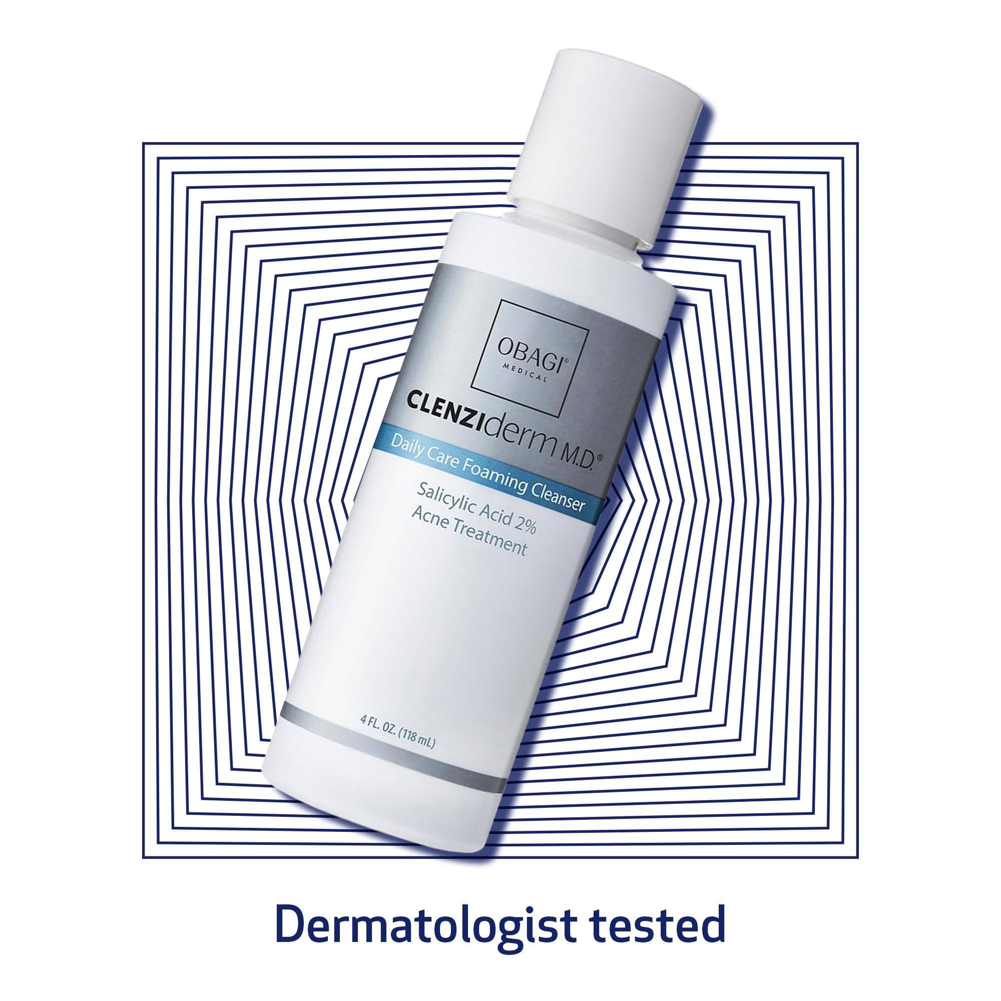 Obagi Medical Obagi CLENZIderm M.D. Daily Care Foaming Acne Cleanser Acne Treatment with 2% Salicylic Acid (BHA) 4 oz