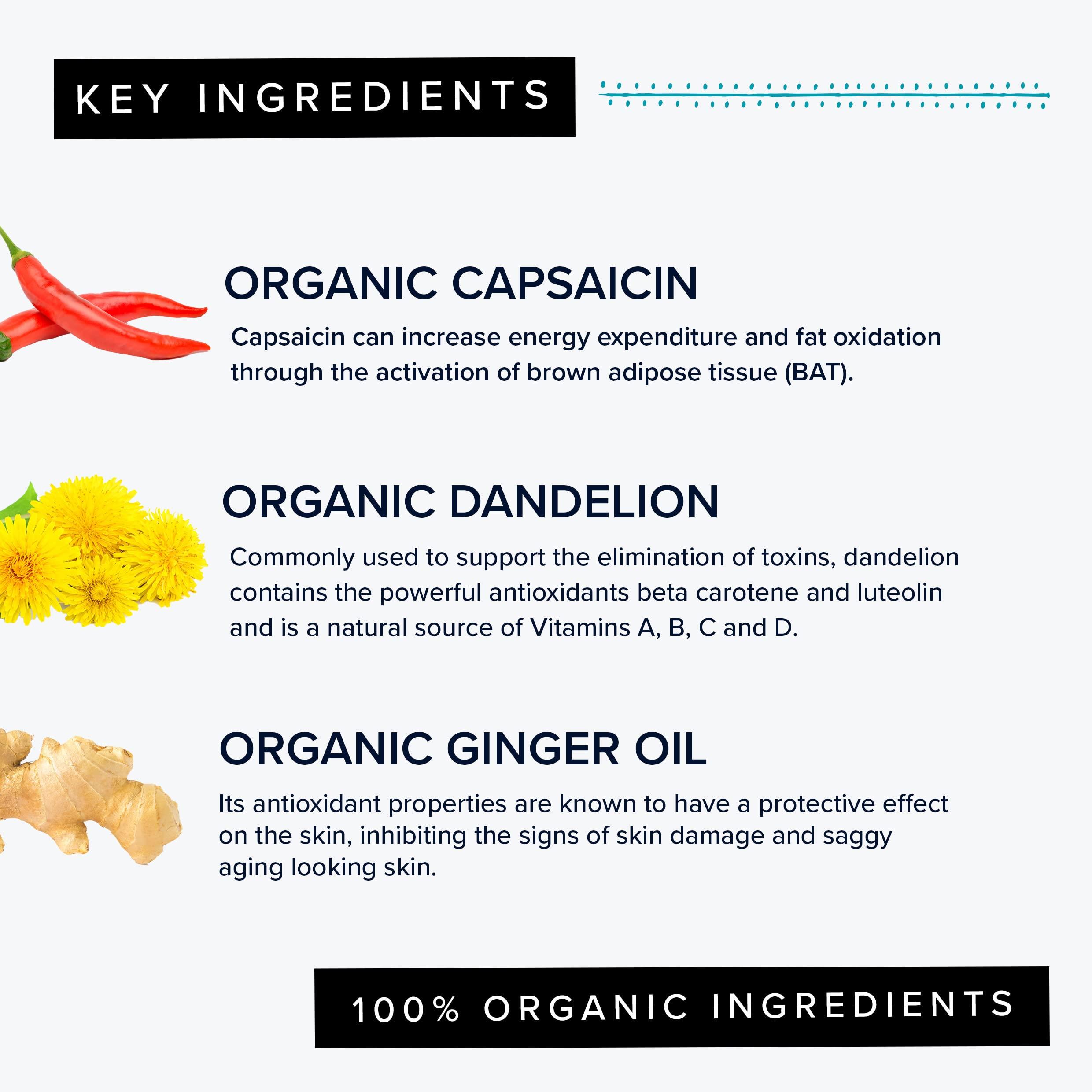 Adonia Organics Adonia Organics Best Organic Tummy Toner - Tighten saggy tummy - Diminish Stretch marks - Reduce Love Handles, Belly Fat, and Excess Skin