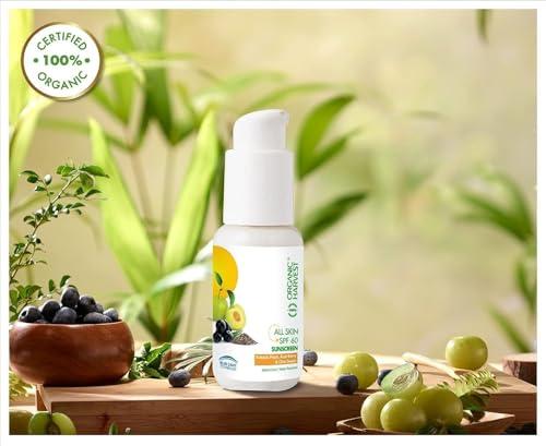 Generic All Skin SPF 60 Sunscreen: Kakadu Plum, Acai Berry & Chia Seeds | Sunscreen for Dry & Oily Skin | 100% American Certified Organic | 50gm