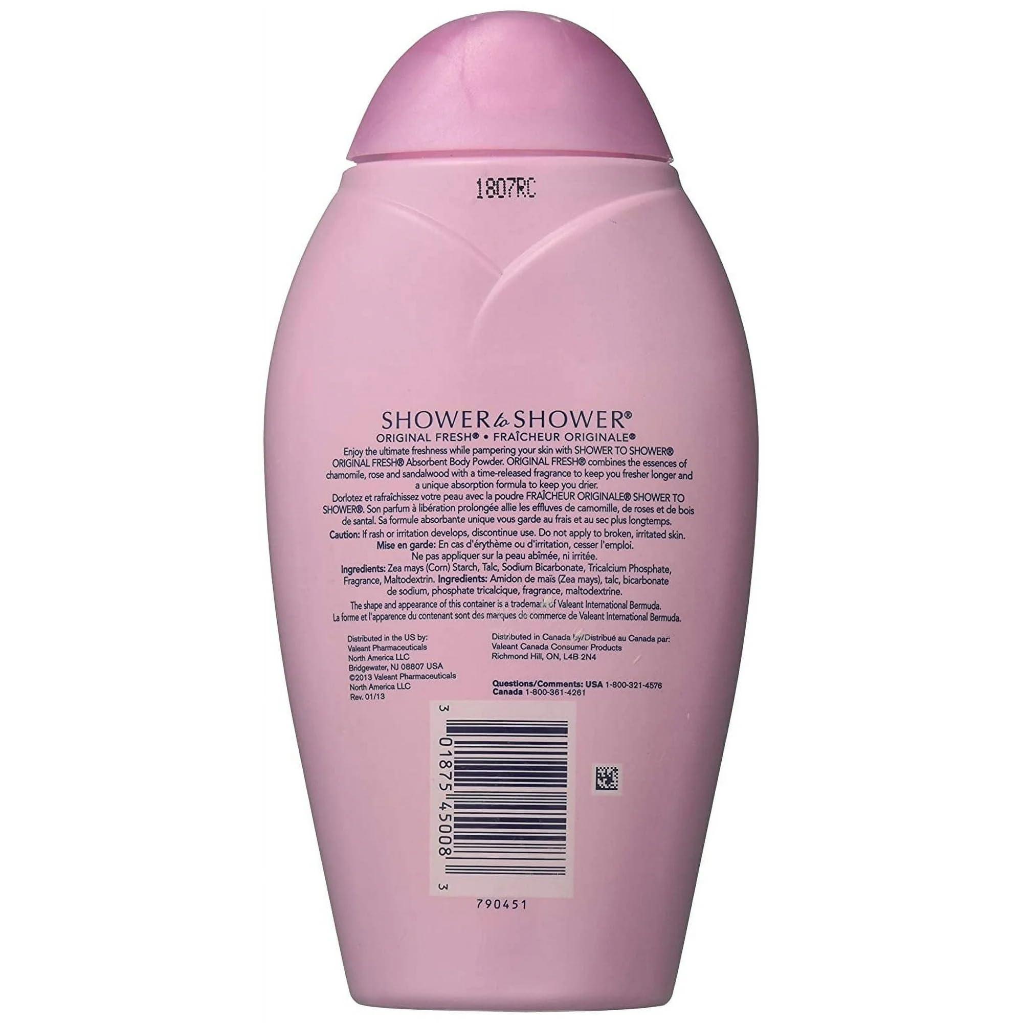 Shower To Shower SHOWER TO SHOWER Body Powder Original Fresh 8 oz (Pack of 2)