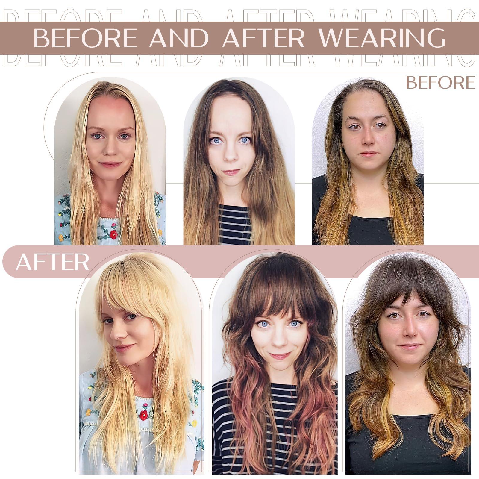 SEGO Pro SEGO Pro Human Hair Topper with Bangs Hair Toppers for Women Real Human Hair Toppers Hair Pieces for Women Human Hair Toppers for Thin Hair 8 Inch #04 Chocolate Brown