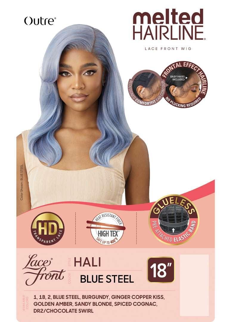 Outre Outre Lace Front Wig - Melted Hairline - Hali (DR2/CHOCOLATE SWIRL)