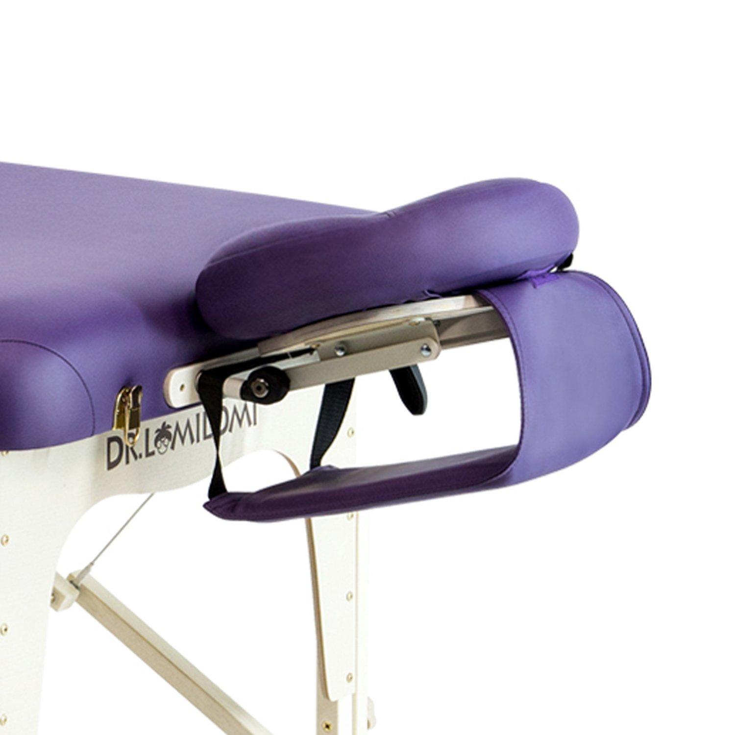 DR.LOMILOMI Dr.lomilomi Hanging Arm Rest Sling Board for Massage Table (English Violet)