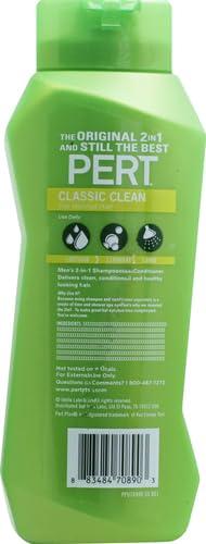 PERT PLUS PERT 2 in 1 Complete Clean Shampoo and Conditioner - Mens Shampoo for Daily Use - Hair Conditioner for Men - Removes Dirt, Oil, and Build Up - 25.4 oz