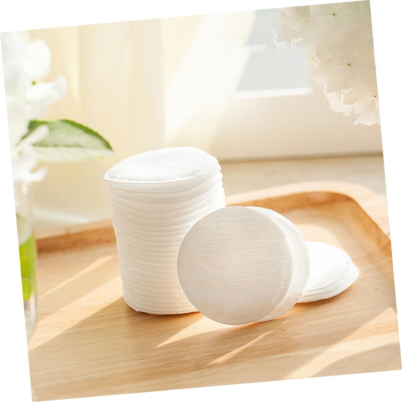 FOMIYES FOMIYES 60pcs Round Facial Cotton Pads Makeup Remover Cotton Cloth Makeup Remover Pads Round Remover Pads White