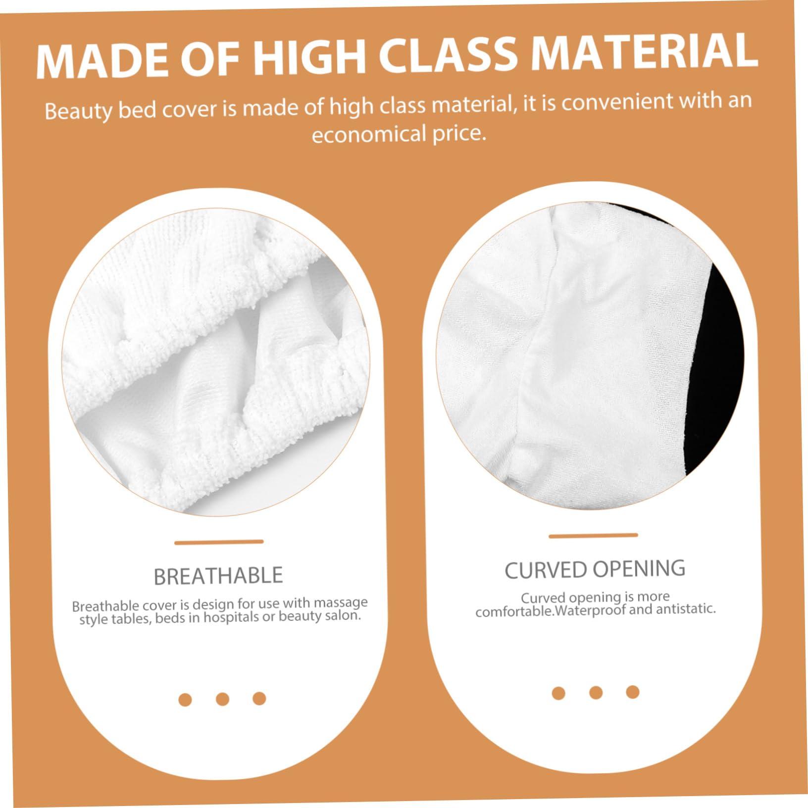 Outanaya Outanaya Massage Bed Cover Face Hole 70x190cm White Breathable Sturdy for Salon Home