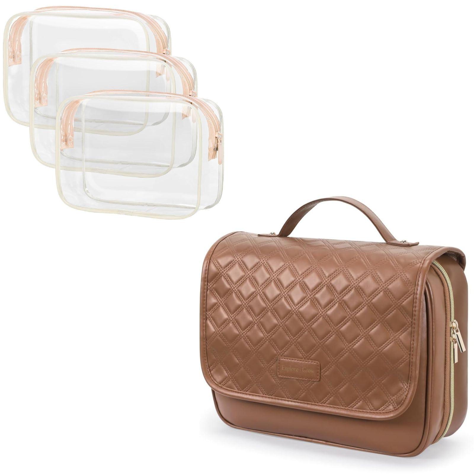 PACKISM PACKISM Hanging Travel Toiletry Bag and TSA Approved Clear Bag, Bundle Sales