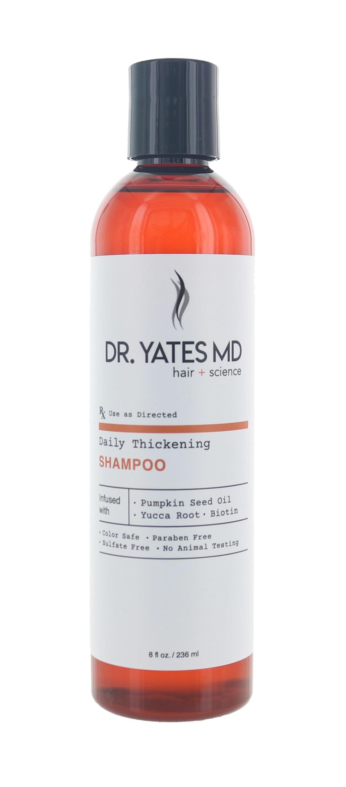 Dr. Yates MD Dr. Yates MD Hair + Science Daily Thickening Shampoo, Adds Volume and Supports Prevention of Hair Loss, For Men and Women (8 Fl Oz)