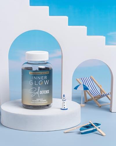Inner Glow Inner Glow Sol Defense Gummies - Dermatologist and Plastic Surgeon developed to fight photoaging, Polypodium Leucotomos and Niacinamide