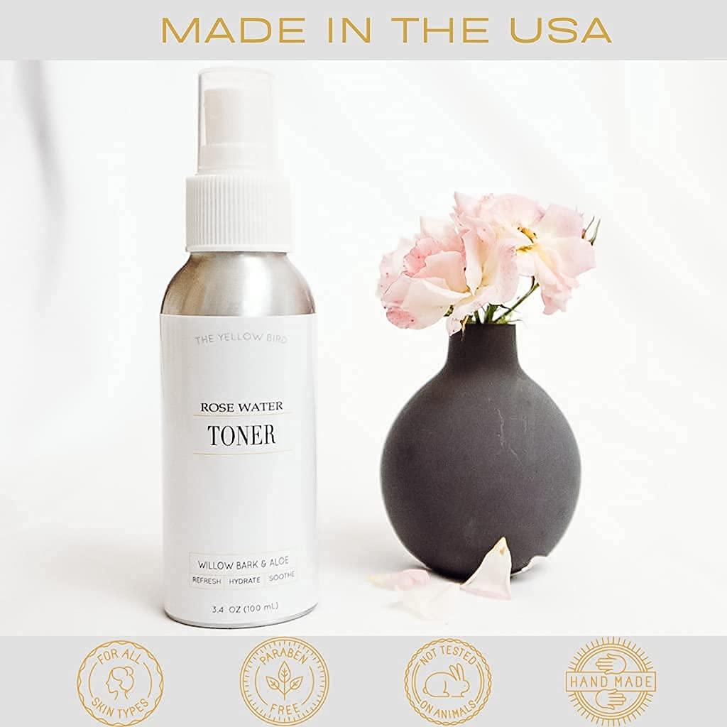 The Yellow Bird The Yellow Bird Dead Sea Mud Exfoliating Charcoal Soap & Rose Water Toner