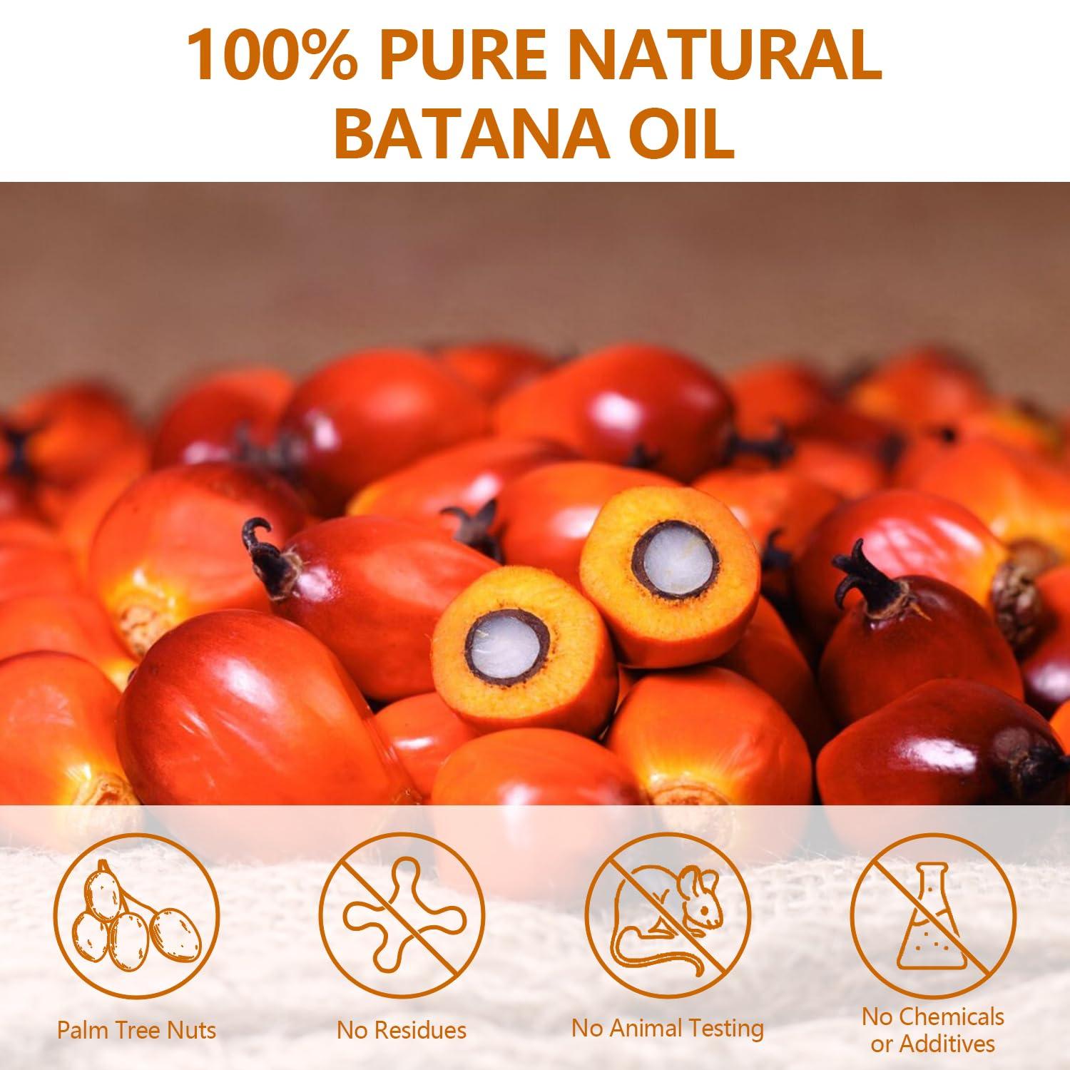 Samnyte Samnyte Dr Sebi Batana Oil For Hair Growth, Batana Oil Pure, Thickens Hair, Prevents Hair Loss For Men & Women - 4.23 Fl Oz