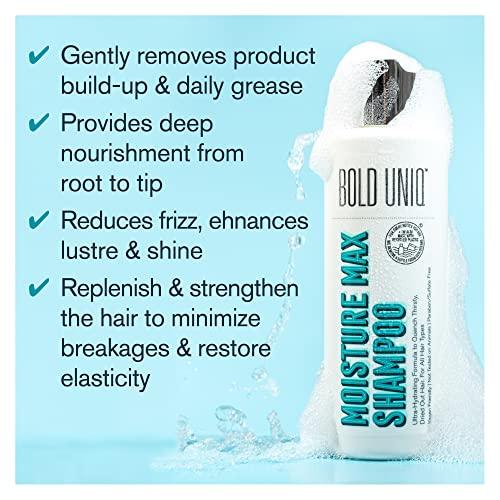 BOLD UNIQ Bold Uniq Purple Hair Mask & Moisturizing Shampoo & Conditioner Bundle. Remove Brassy Yellow tones from Blonde, Platinum & Silver/Gray Hair. Adds Moisture & Shine. Paraben & Sulfate Free.