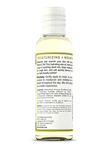 Nature's Truth Nature's Truth Vitamin E Oil for Skin 30,000 IU | 100% Pure | 4 oz | Lemon Scented | GC/MS Tested
