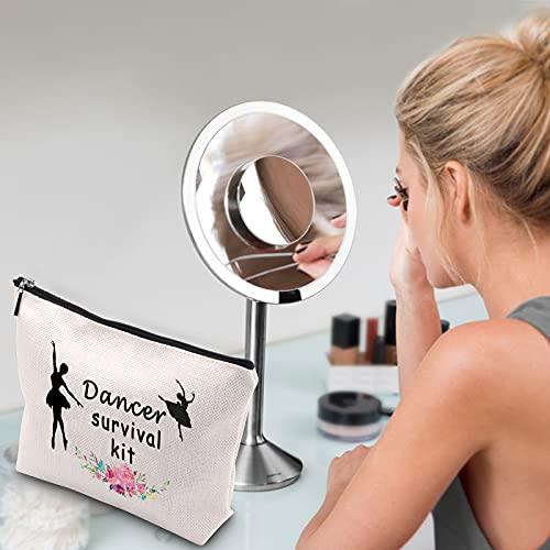 WCGXKO WCGXKO Dancer Survival Kit Dancer Gift Zipper Pouch Makeup Bag for Dance Instructor Dance Recitals and Dance Teams (Dancer Survival)