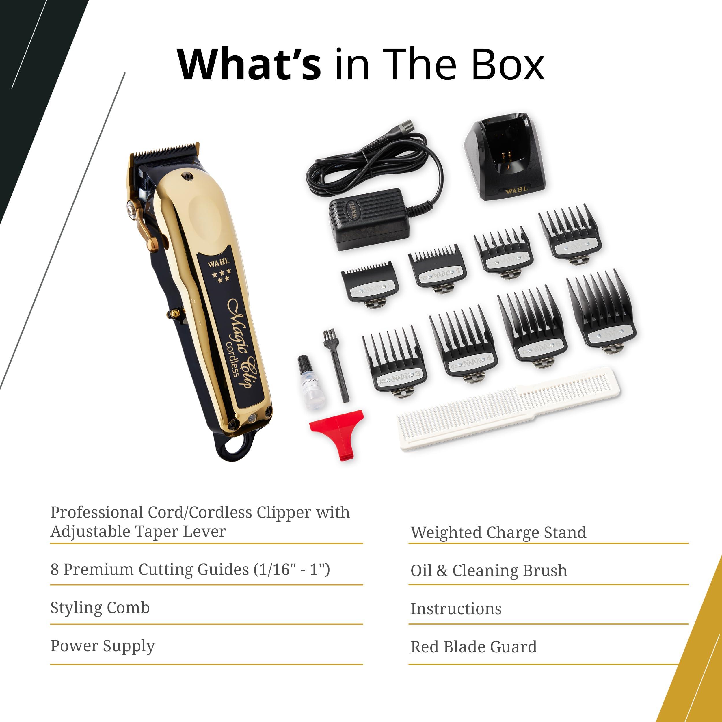 Wahl Professional Wahl Professional 5 Star Cordless Magic Clip Gold High Performance Hair Clipper 100 Minute Run Time Lithium Ion Gold