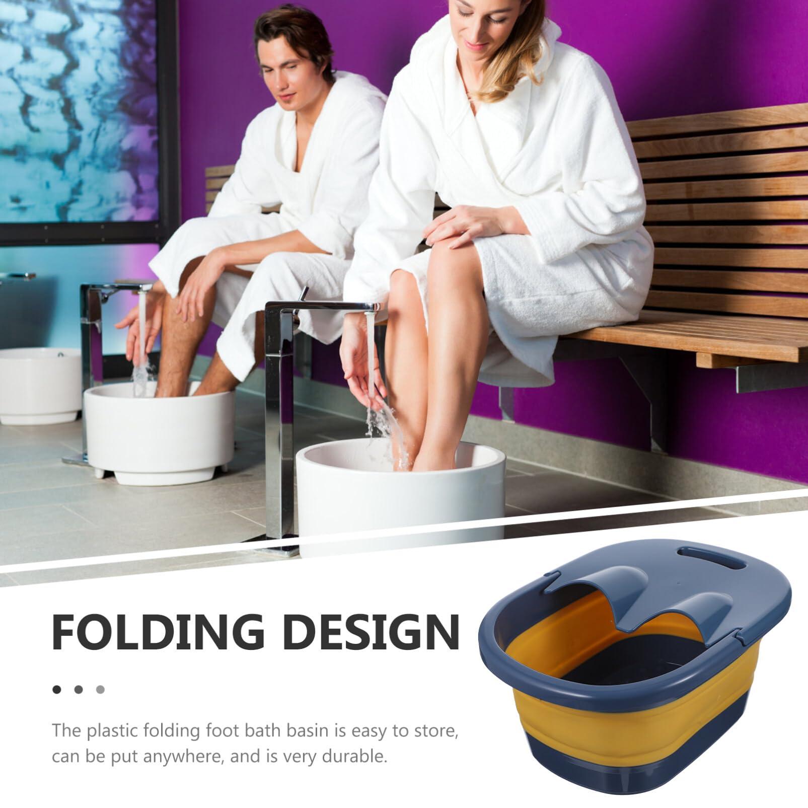 minkissy minkissy 1pc Footbath Feet Massagers Portable Tub Kids Bathtub Foot Bath Bucket Collapsible Foot Bath Camping Foot Spa Bucket Foot Soak Barrel Water Basin Creative Foot Massage Basin Child