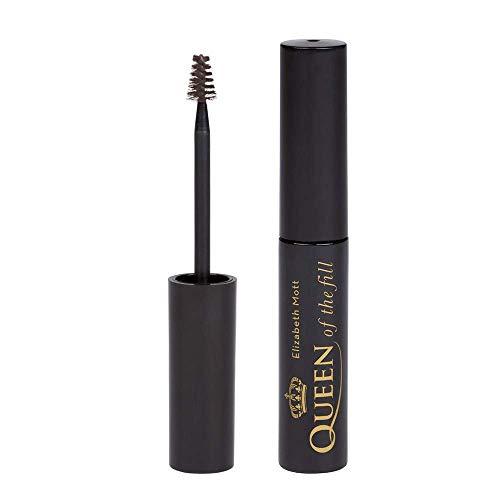 Elizabeth Mott Elizabeth Mott Eyebrow Gel Makeup - Queen of the Fill Brow Tint and Filler - Brush to Fill in Eyebrows and Cover Gray Hairs, Water resistant, Long Lasting - Cruelty Free, Light Medium Brown, 4g