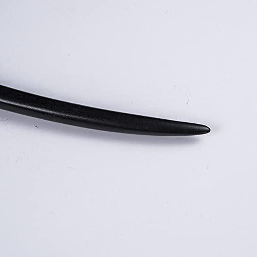 WCKJ Wooden Hair Sticks for Women,Chinese Japanese Retro Sandalwood Hair Pin Accessories 925 Sterling Silver Flower Rhinestone Hanfu Wood Hair Chopsticks for Women Hair Accessories