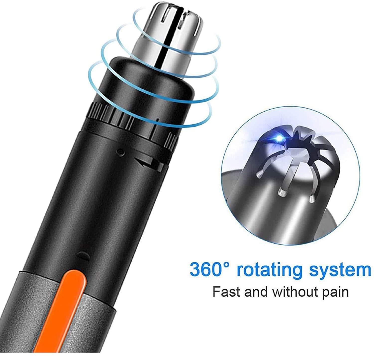 LEONYS LEONYS Nose and Ear Hair Trimmer,USB Rechargeable Nose Hair Trimmer,Professional Painless Ear Nose Hair Trimmer Clippers for Men and Women,Waterproof Dual Edge Blades for Easy Cleaning