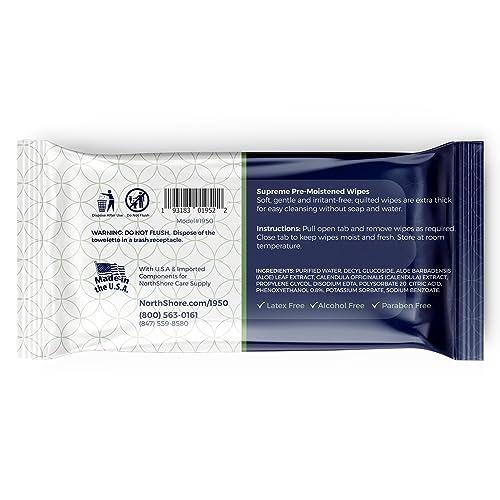 NorthShore NorthShore Supreme Heavy-Duty Quilted Wipes, X-Large, 9 x 13 in., 50 ct, 3-Pack