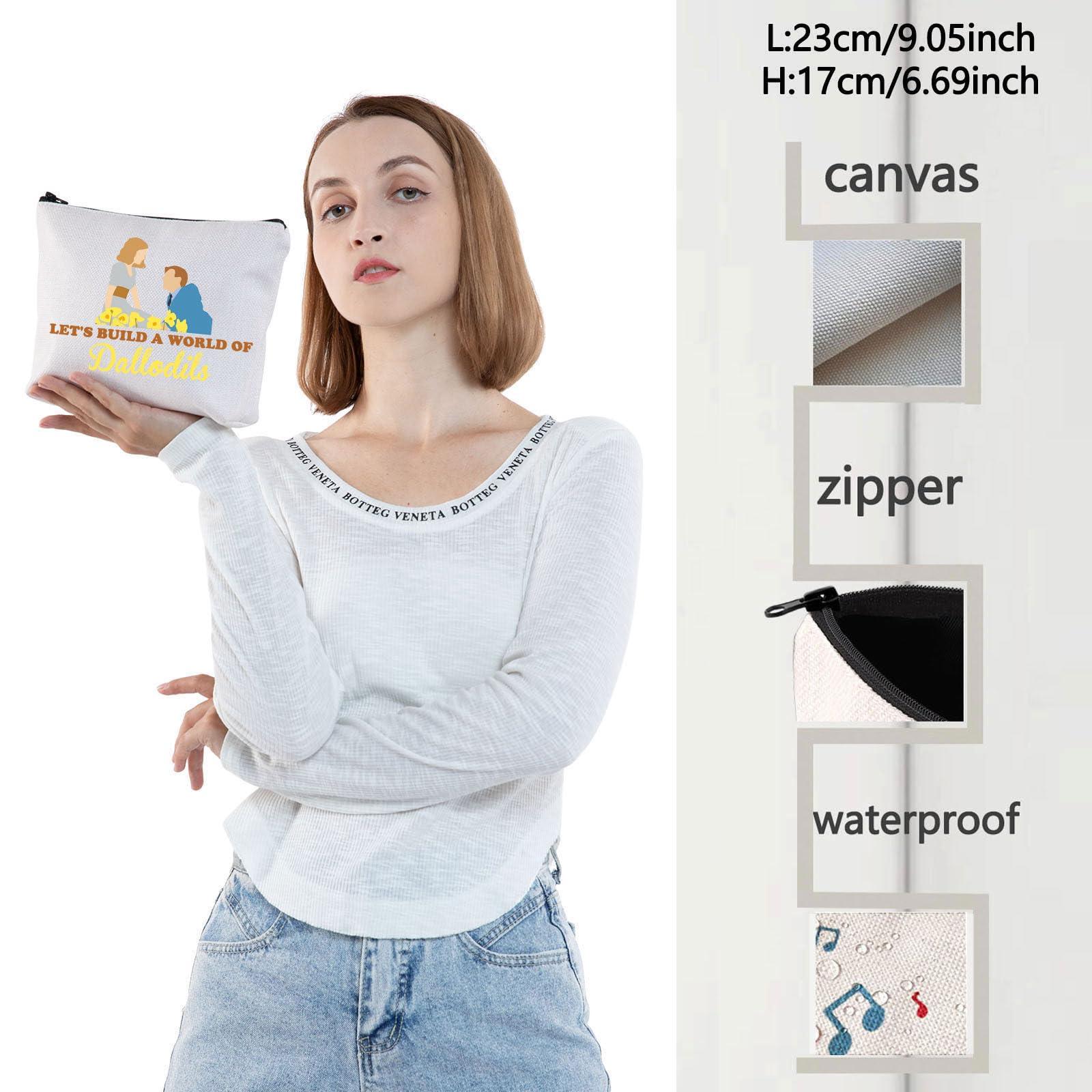 WZMPA WZMPA Broadway Musical Cosmetic Bag Ed Bloom Fans Gifts Let's Build A World Of Dallodils Makeup Zipper Pouch Bag Broadway Merchandise (Dallodils)