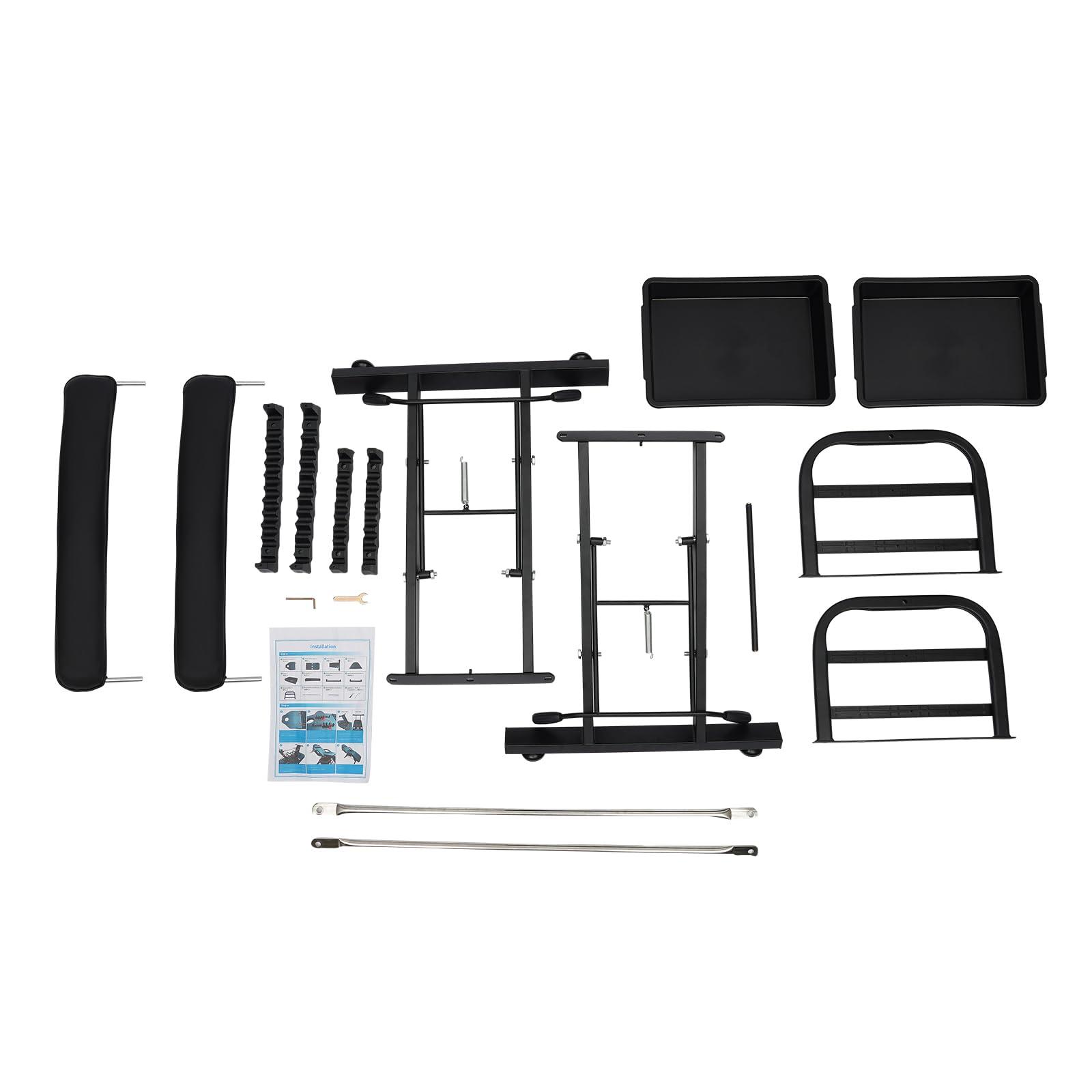 ZAWAYINE Artist Hand Tattoo Chair Salon Chair for Client with Tray Facial Bed Lash Bed for Eyelash Extensions Massage Table Bearing Capacity 441Lbs (Black)