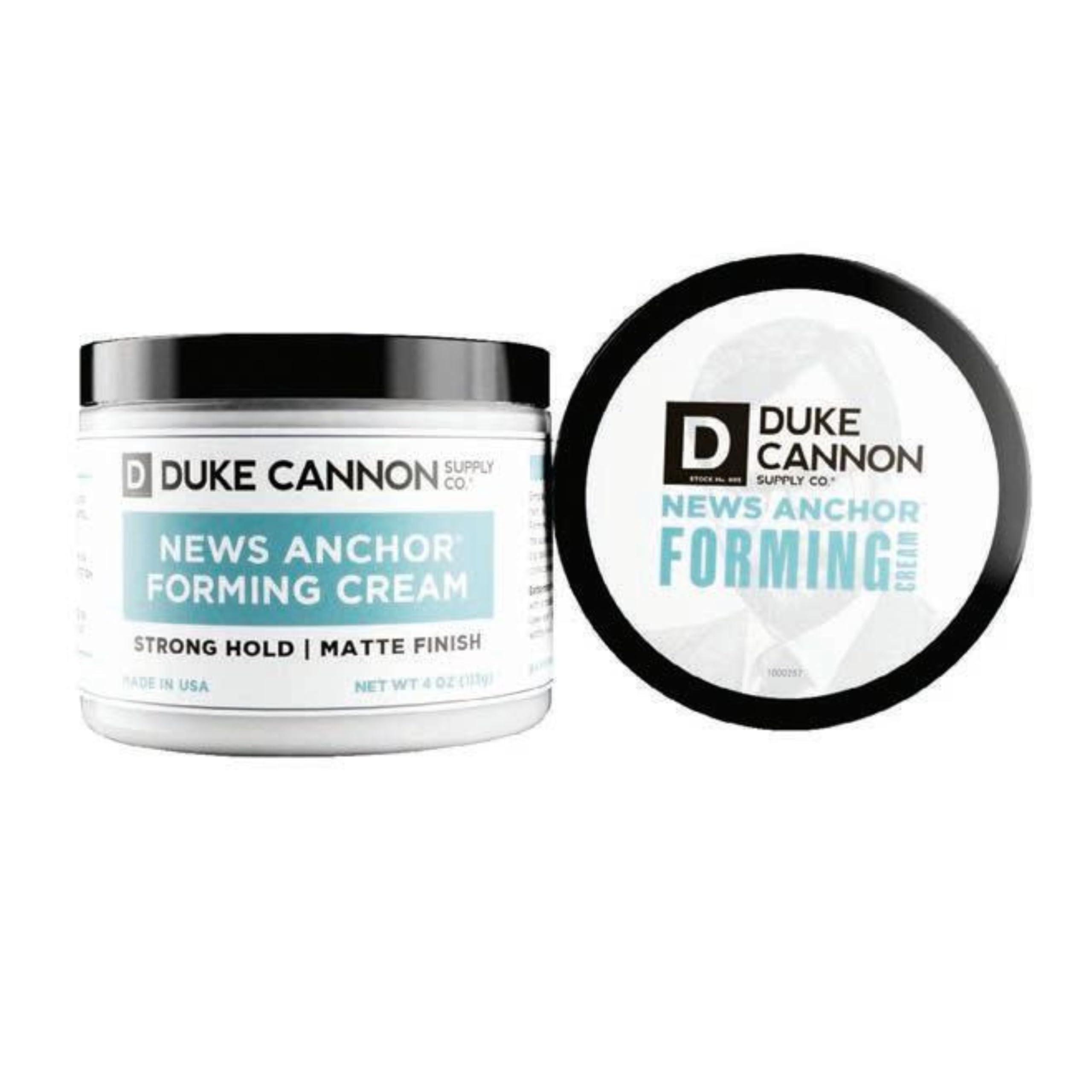 Duke Cannon Supply Co. Duke Cannon Supply Co. News Anchor Forming Cream - Medium to Strong Hold, Matte Finish, 4 oz. (Pack of 2)