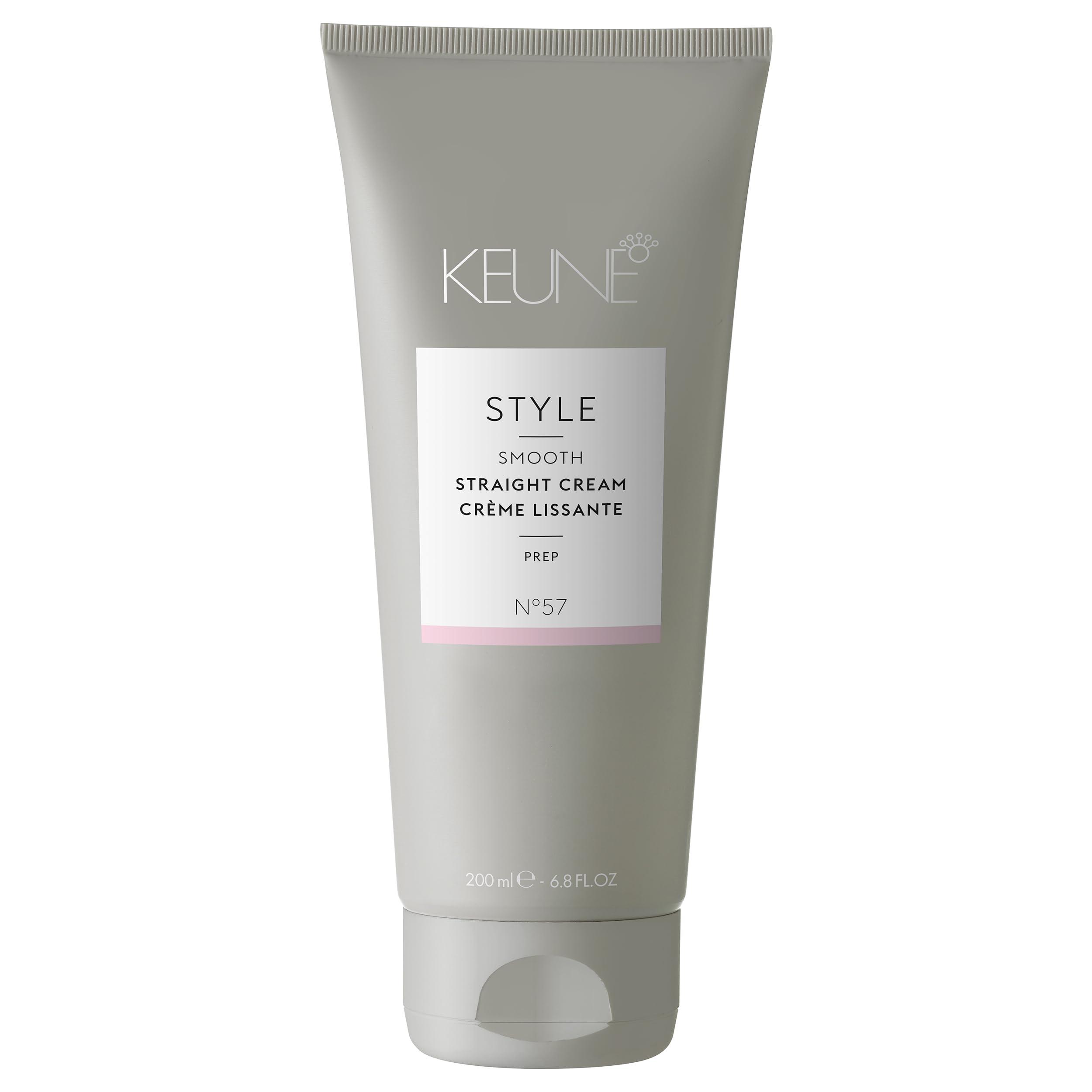 KEUNE Keune Style Straight Cream, Heat-Activated & Anti-Frizz Cream for Smooth Hair, 6.8 Fl Oz