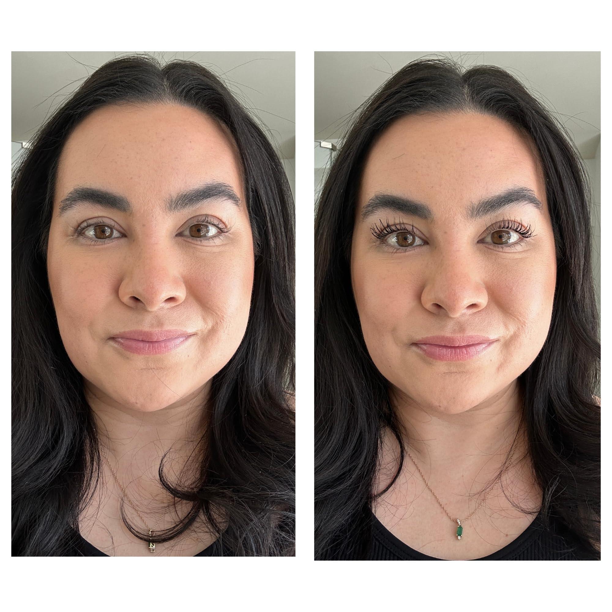 Rumi Cosmetiques Rumi Cosmetiques VolumeCare+ Mascara For Older Women - Extreme Length and Volume 2-in-1 Formula - No Clumps, Long-Wearing, Hypoallergenic Mascara For Sensitive Eyes (Natural Black)