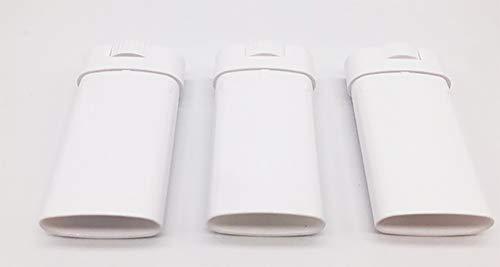 BesYouSel BesYouSel 15g White Lip Balm Tubes Plastic Lipstick Deodorant Containers Refillable Empty Bottles Oval Lip Balm Tubes,Beauty Tools Travel Set for DIY Lip Balm Natural Products,Pack of 20