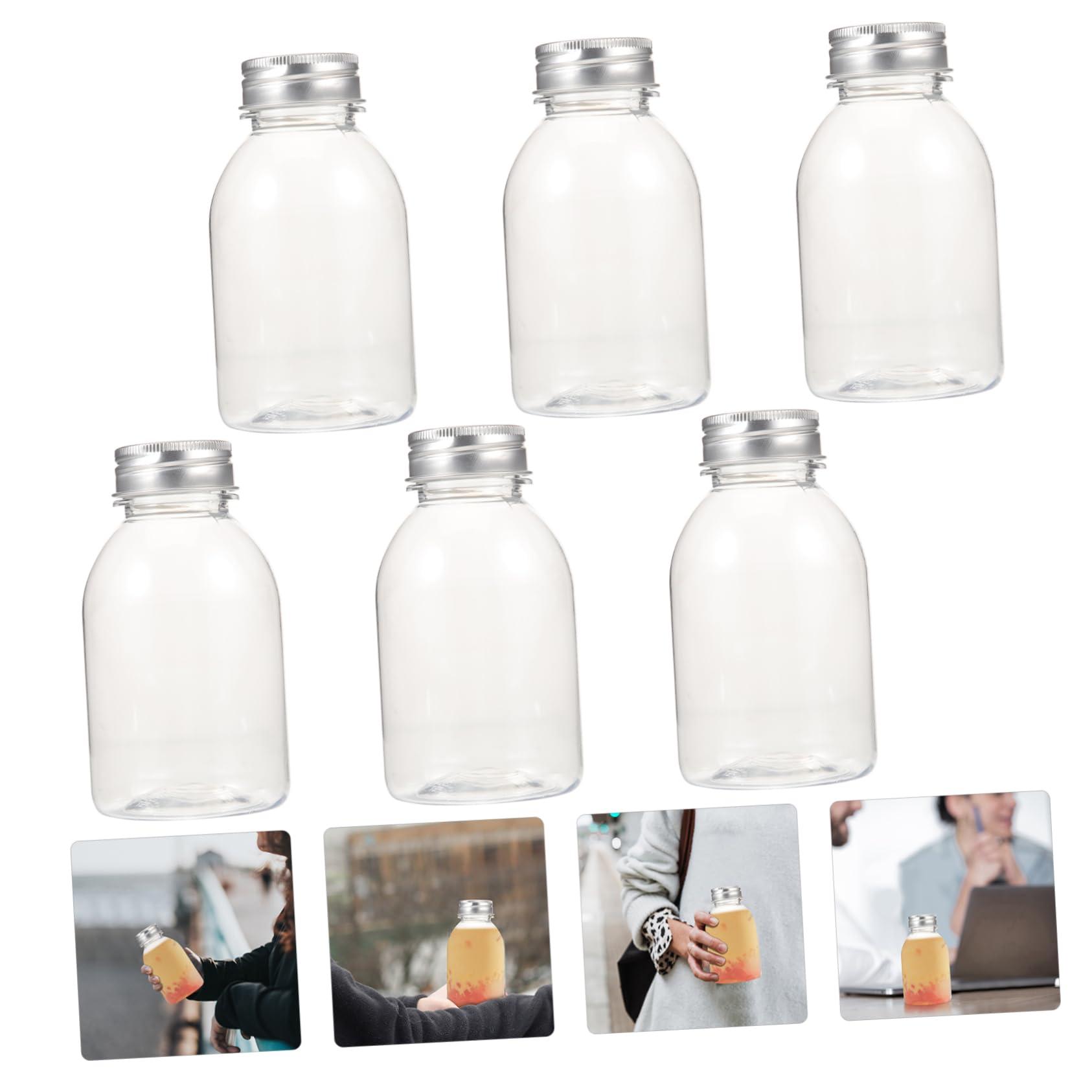 Beatifufu Beatifufu Drink Container 6Pcs mini water bottles reusable bulk mini reusable water bottles bottle sand bottle milk bottle plastic bottle small beverage bottles with cover vial