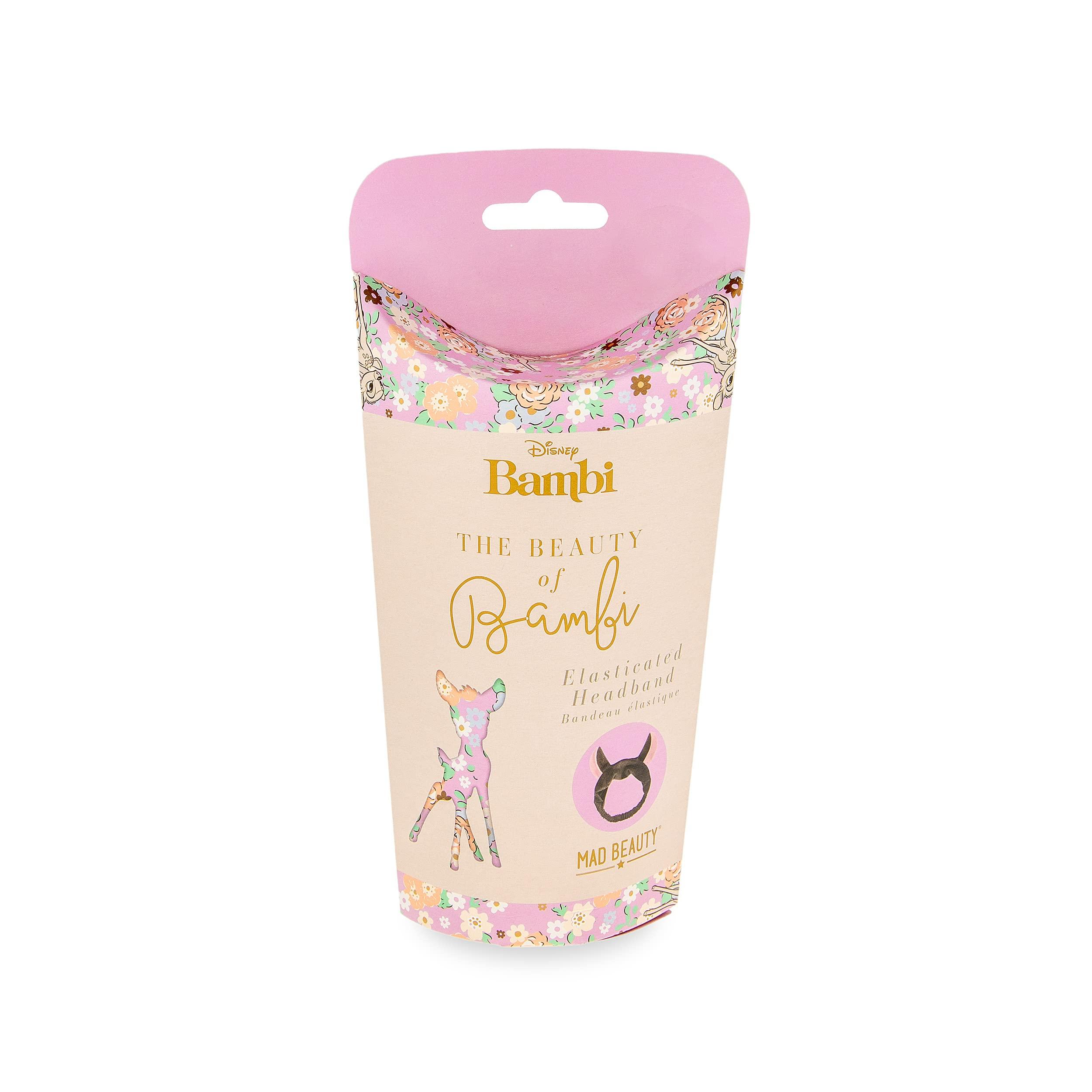 MAD Beauty MAD Beauty Disney Make-Up Headband, Elasticated, Keeps Hair Neatly Tucked Away Out of Face, Comfortable, Soft, Use While Doing Make-Up, Applying Creams, or Face Masks (Bambi)