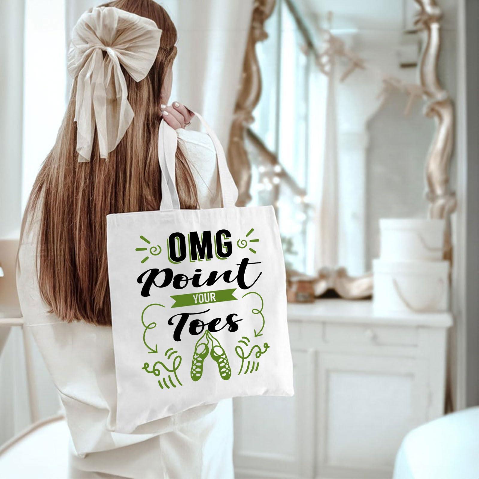 WZJHCL WZJHCL Irish Dancer Survival Kit Ceili Dance Makeup Bag Irish Stepdance Cosmetic Bag Irish Set Dance Storage Pouch Bag (Irish Toes Tote Bag)