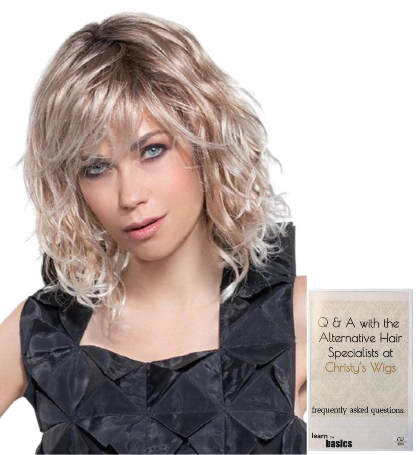 Ellen Wille Bundle - 2 Items: Perla Petite/Average Wig by Ellen Wille, Christy\'s Wigs Q & A Booklet - Color: BEIGE-PASTEL-SHADED