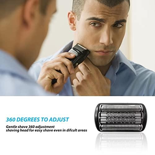 Gxcdizx 92B 92S 92M Electric Shaver Head Replacement for all Braun 9 Series Razors, Including 9290cc 9291cc 9370cc 9296cc etc. (Black)