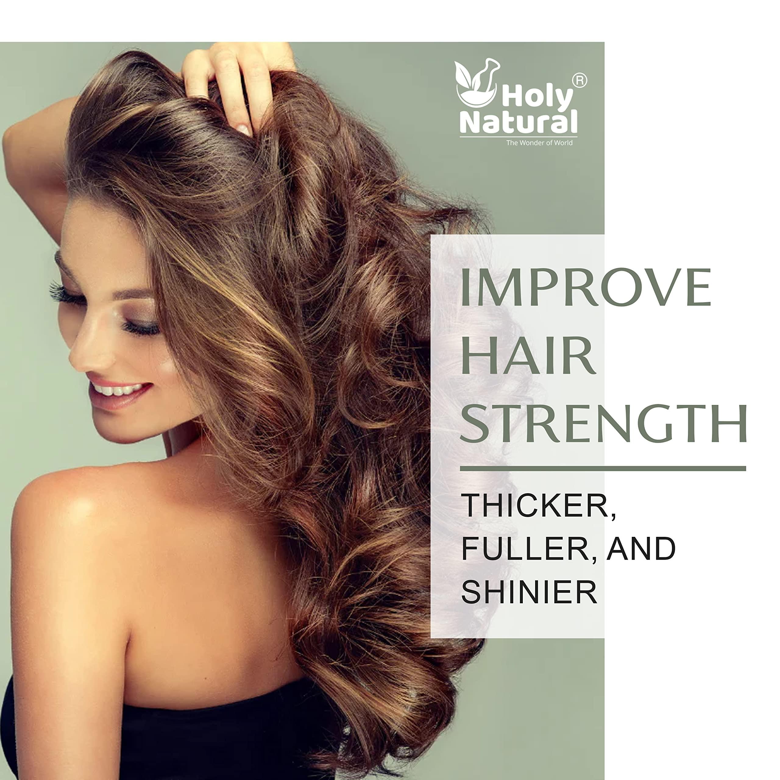 Holy Natural - The Wonder of World Organic Jamaican black Castor Oil (10.15 fl oz) USDA Certified, Traditional Handmade with Typical and Traditional roasted castor beans smell ,100% Pure black Castor Oil (No Additive, Non GMO)