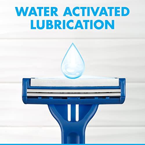 Gillette Gillette Sensor2 Pivoting Head + Lubrastrip Men's Disposable Razors, 12 Count