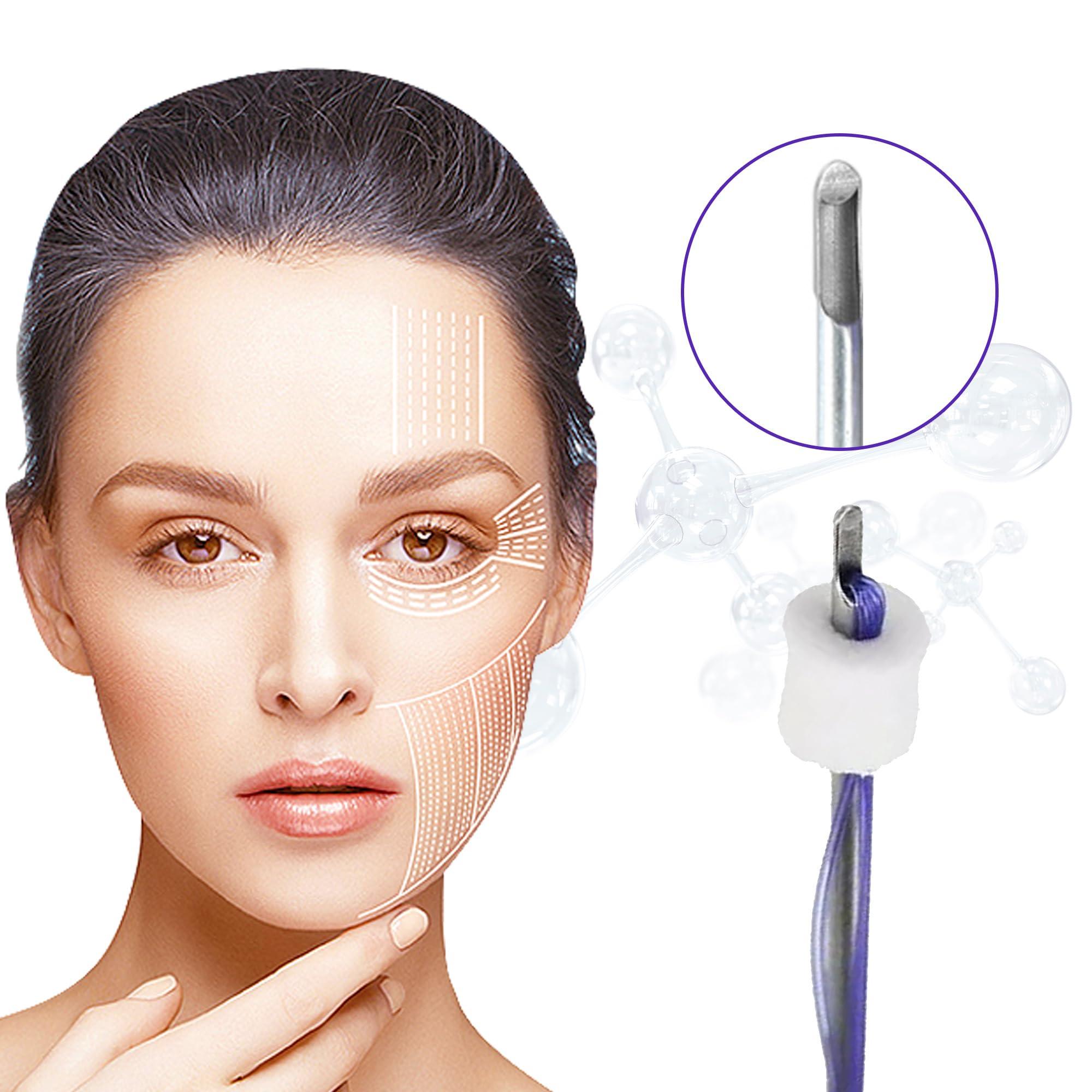 ESTEVO ESTEVO PDO Multi-Thread L-Type Blunt, Multiple PDO Mono Line Threads for Facial Filling (16PCS-23G*38mm)