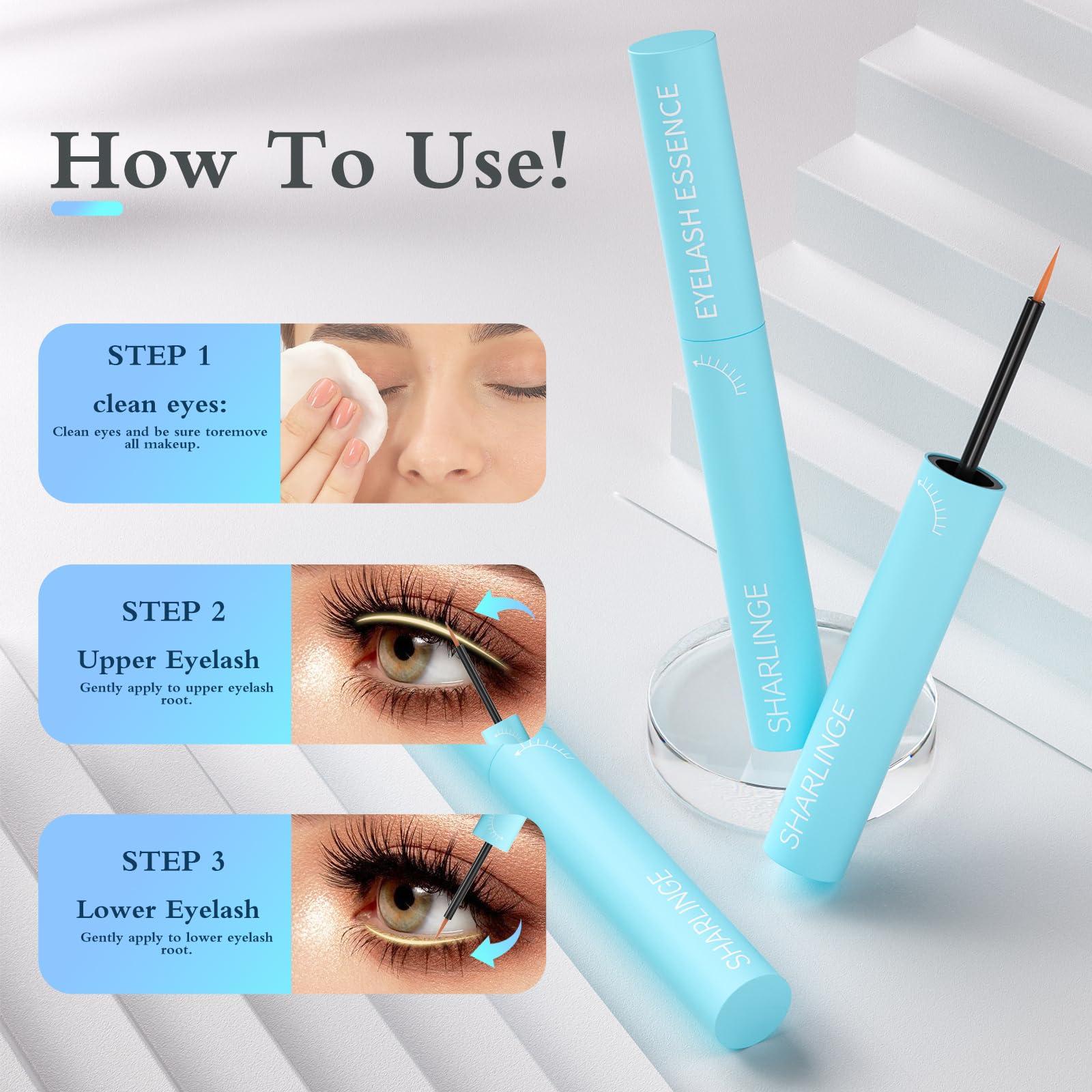 SHARLINGE SHARLINGE Eyelash Growth Serum,Rapid Lash Eyelash Growth Serum,Eyelash Serum, Lash Enhancing Serum, Formula For Longer, Fuller, And Thicker Lashes,0.1 Fl Oz/3ml