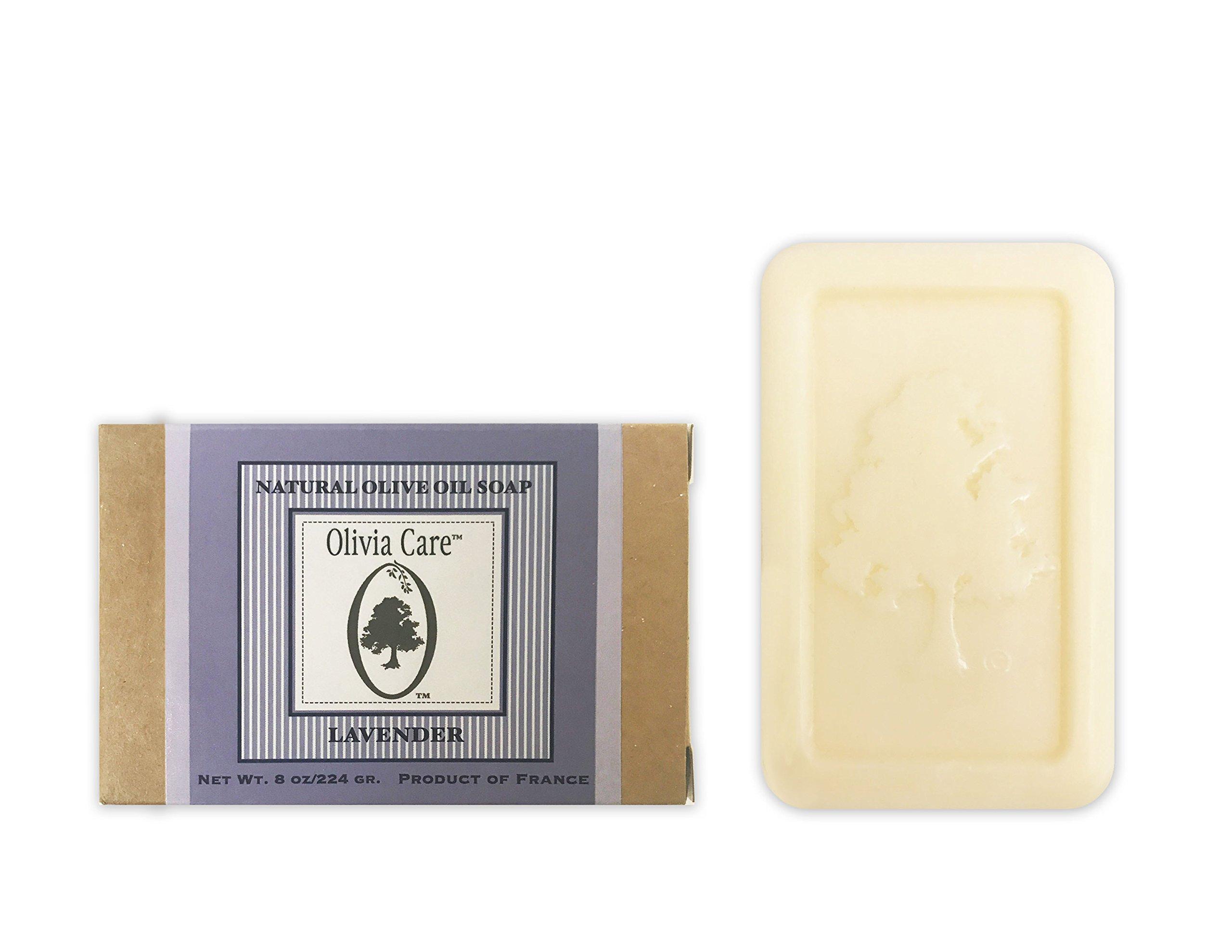 Olivia Care Olivia Care Olive Oil Soap, Lavender, 8 Ounce Box (Pack of 2)