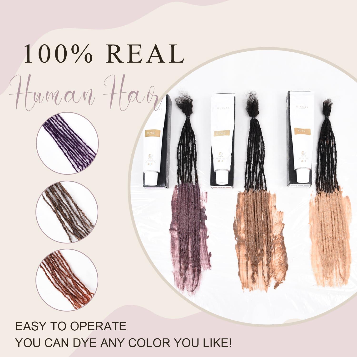 originea Originea 8-18 Inch 0.2 Thickness Curly Tips Interlocked sisters Locs 100% Real Human Hair Micro loc Extensions Permanent Dreadlock Extensions Natural Looking Locs (1B# 0.2cm, 18 Inch 70 Strands)