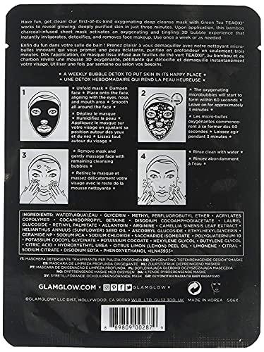 Glamglow Glamglow Bubblesheet Oxygenating Deep Cleanse Mask 3 Pack, Pre-Party Prep Set  Glow, Oxygenate, Purify and Face Makeup Removal Mask