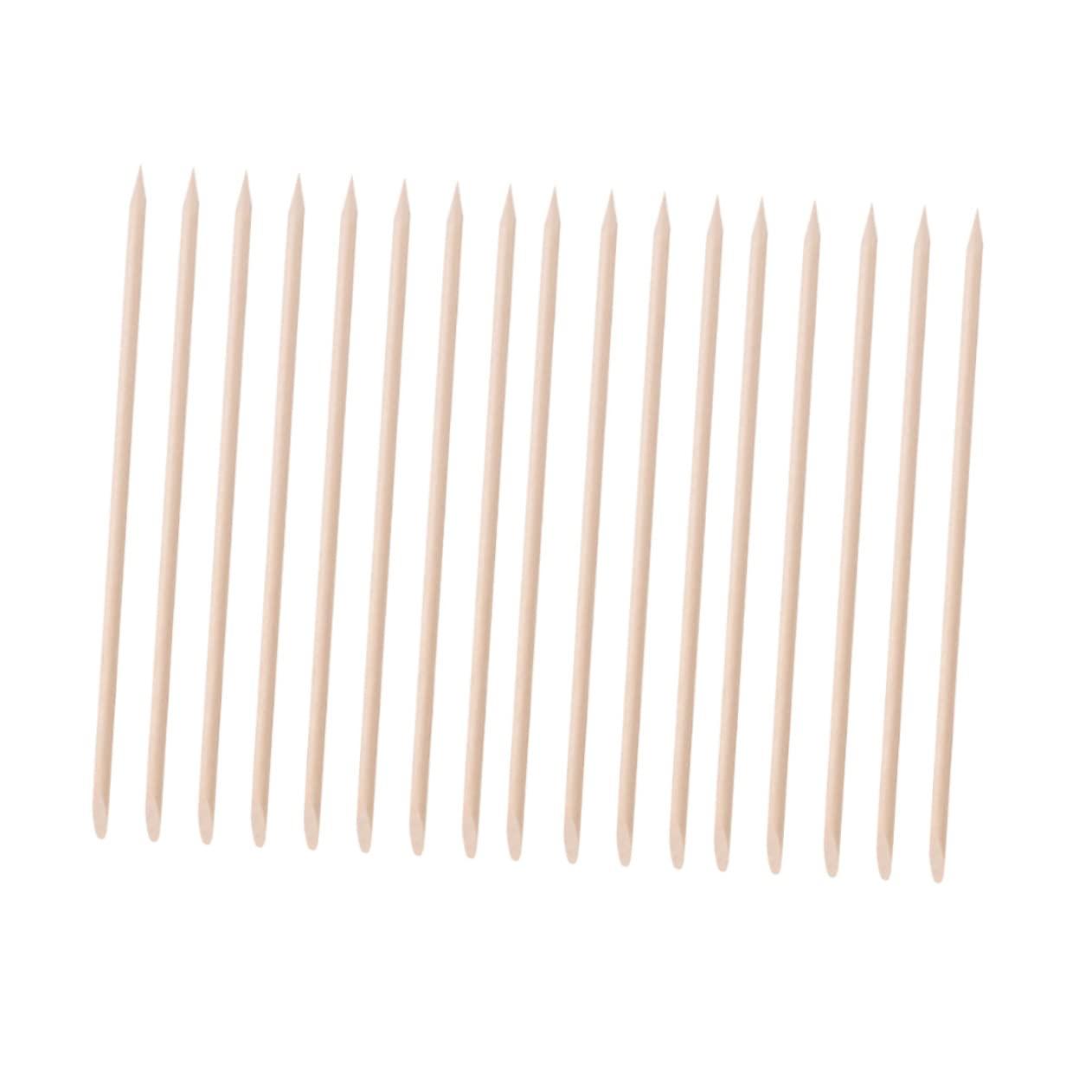 Hemoton Hemoton Nail Wooden Stick 200pcs Manicure Pushers Wooden Nail Art Tools Set Cuticle Cleaning Stick for Home and Shop