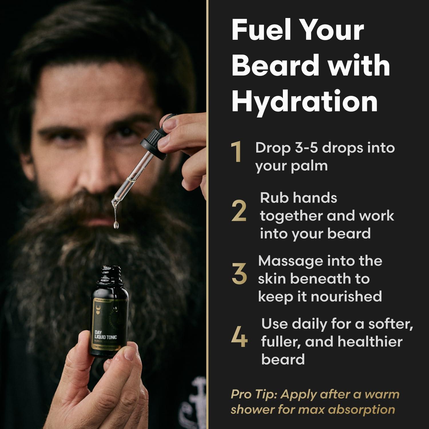The Beard Struggle The Beard Struggle - Day Liquid Tonic Beard Oil - Silver Collection (Alfheim's Forests) - Beard Oil for Men - Moisturize, Softens Hair, Reduces Itch - Day Time Beard Growth Oil (1 Fl oz)