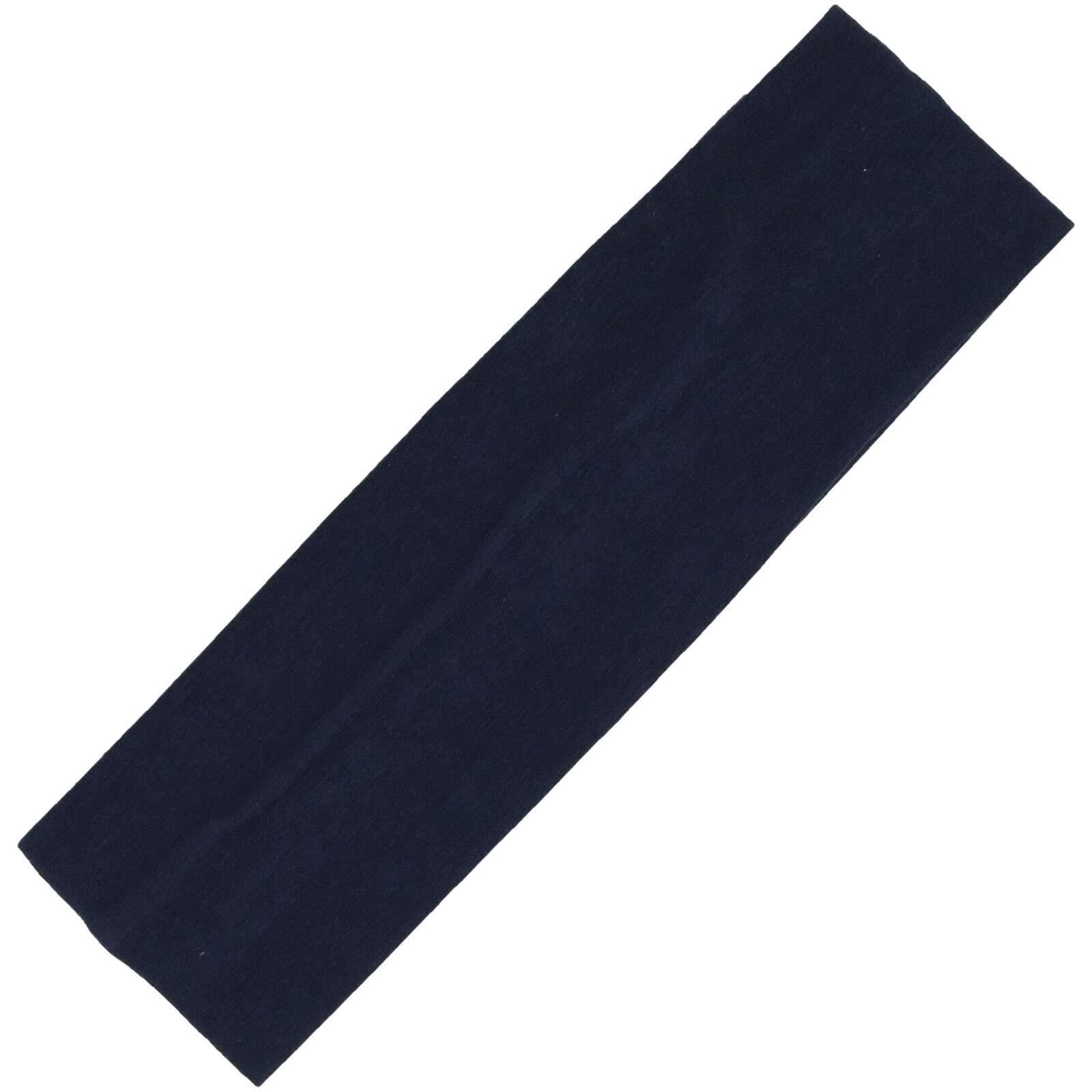 hairtiesandheadbands Navy - Cotton Headbands Soft Stretch Headband Sweat Absorbent Elastic Head Band Black